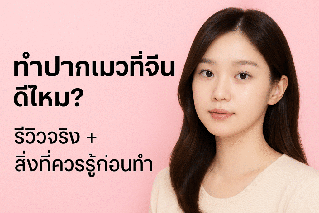 ทำปากแมวที่จีน รีวิว ดีไหม